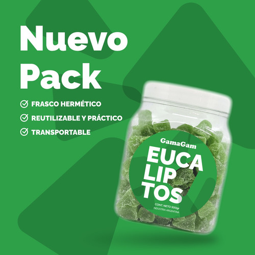 Gomitas Eucaliptos Pote De Golosinas 500gr