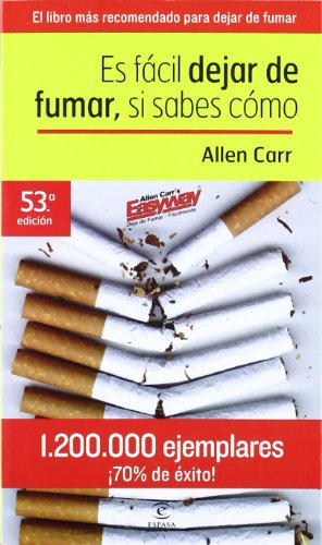 Libro Es Fácil Dejar De Fumar  De Allen Carr  Espasa