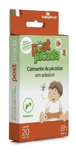 Calmante De Picadas Em Adesivo Coceira Post Picada 8h 20und