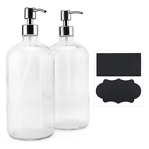 Botellas De Vidrio Transparente De 32 Oz Forma De Cuern...