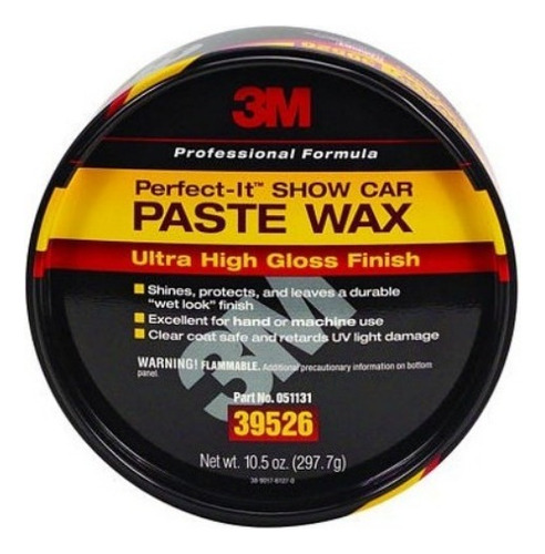 3m Paste Wax - Cera En Pasta - 39526 - 297.7g