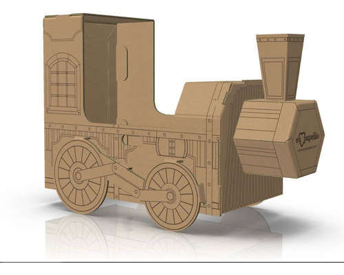 Kit Trem Para Brincar Papelão Eu Amo Papelão Tren