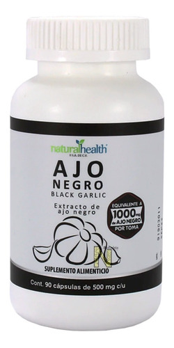 Black Garlic Ajo Negro (90 Caps De 500 Mg) Naturalhealth