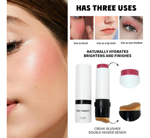 Barra De Maquillaje Multiusos: Rubor, Lápiz Labial Y Sombra