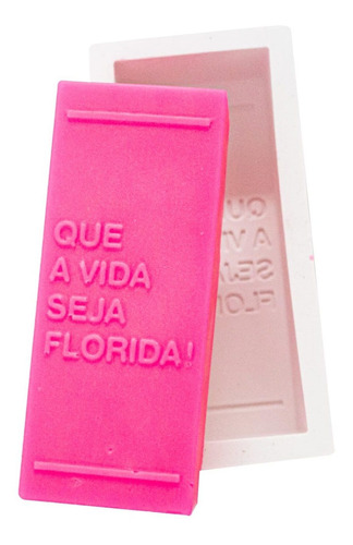 Forma De Silicone Que A Vida Seja Florida / Vela