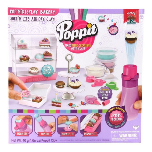 Poppit Super Set Pastelería Cupcake Plastilina Moose