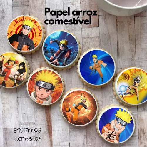 NARUTO CIRCULAR TOPO DE BOLO (PAPEL FOTOGRÁFICO) - PAPEL ARROZ