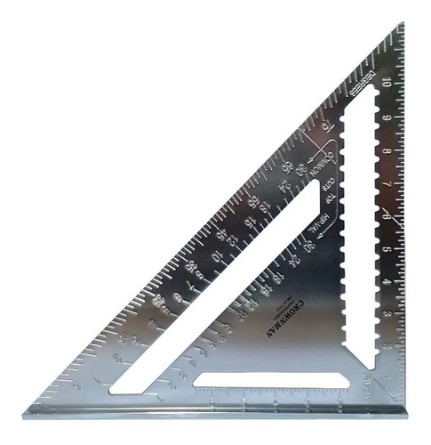 Imagen 1 de 3 de Escuadra Carpintero Carpinteria 12 Pulgadas Aluminio