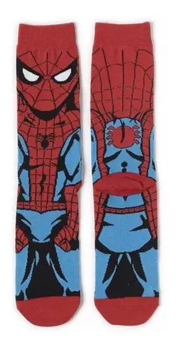 Juego de 2 pares de calcetines con puntos antideslizantes Marvel Avengers Spiderman