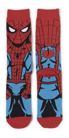 Spiderman Iron Man 6 pares / 3 pares de calcetines con diseños de superhéroes de Marvel Hulk Capitán América 