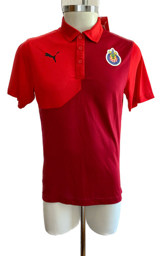 Playera Polo Chivas Guadalajara Color Rojo 2017-2018 Puma