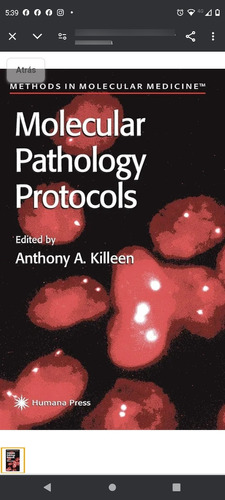 Molecular Pathology Protocols Tapa Dura 