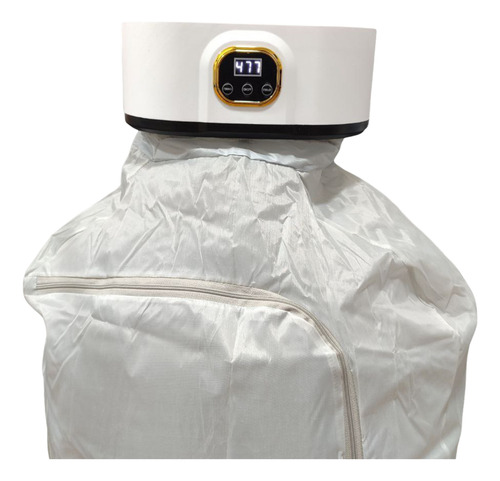 Secador De Ropa Portátil Eléctrico Con Aire Caliente Y Timer Blanco