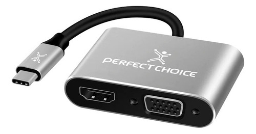 Cable Usb Tipo C A Hdmi Y Vga Perfect Choice Pc-101284