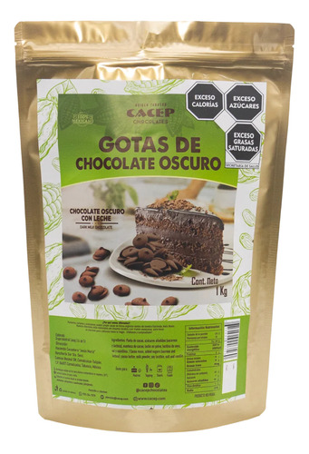 Gotas De 1kg Chocolate Obscuro Con Leche