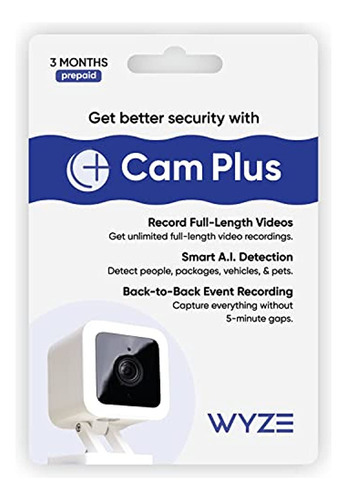 Suscripcion De 3 Meses A Wyze Cam Plus