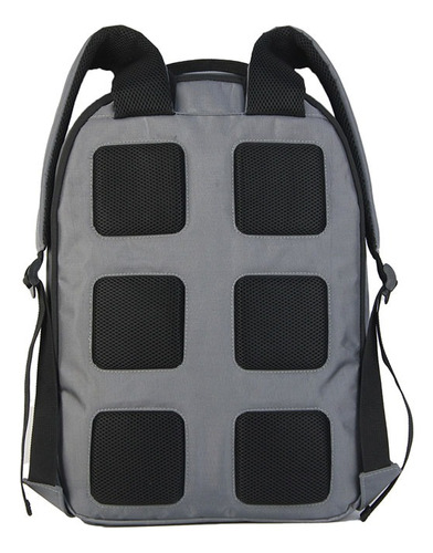 Mochila Ejecutiva Oficina Hombre Notebook Mujer Urbana Color Gris 27526 Diseño De La Tela Liso