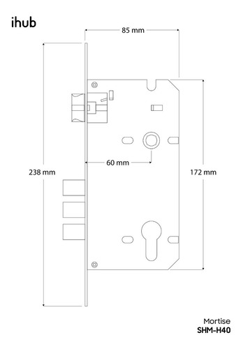 Cerradura H-40 Digital Ihub Huella Wifi Negra Gtia Samsung
