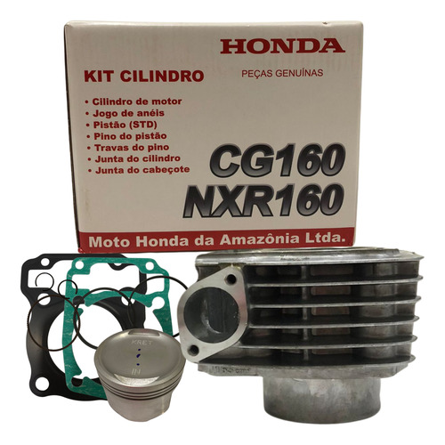 Kit Cilindro,pistão,anéis,original Honda Titan/fan /bros 160