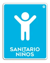 Comprar Señalamiento Sanitarios Baños Niños Letrero 20x30