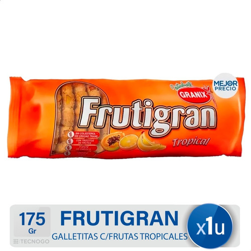 Galletitas Frutigran Tropical Galletas Granix - Mejor Precio
