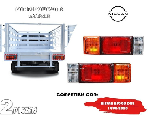 Par De Calaveras Nissan Np300 D22 1998-2020 Estacas