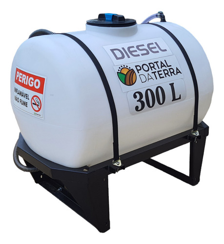 Tanque Abastecimento Diesel 300 Lts C/ Base E Bomba Mac 13