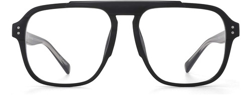 Lentes Unisex De Montura Grande Con Filtro Anti Luz Azul