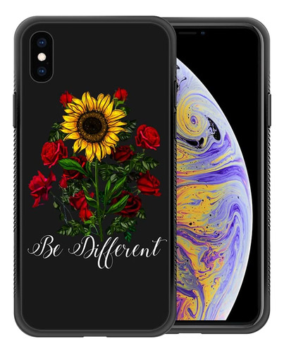 Funda Zhegailian Para iPhone XR-girasol Rosa Roja