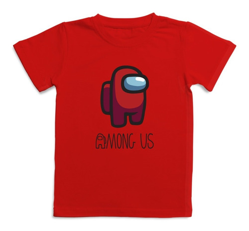 Polera Niños Among Us Estampado 100% Algodón Gme16