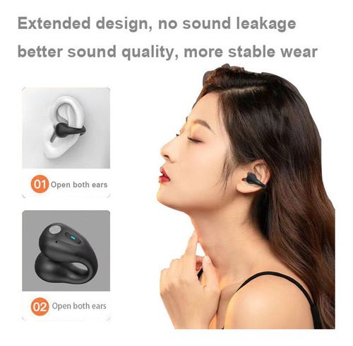 Auriculares Bluetooth De Conducción Ósea Con Cancelación De