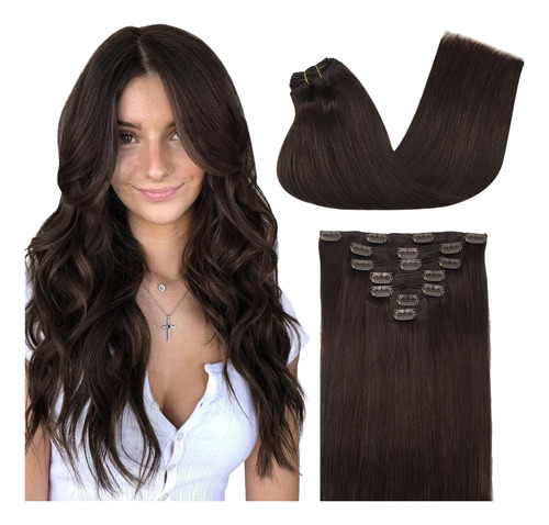 Goo Goo - Extensiones De Cabello Humano Con Clip, Color Cast