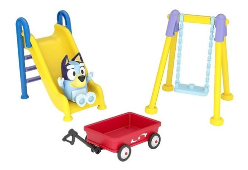 Bluey Set De Juego Parque Plaza Con Accesorios + Figura