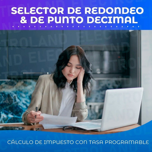 Imagen 5 de 10 de Calculadora Electrónica 12 Dígitos Solar Escritorio Pila