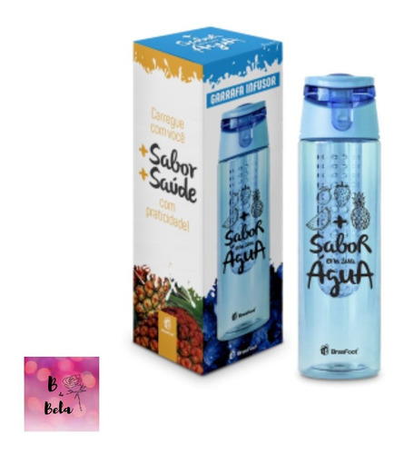 Garrafa Com Infusor + Sabor Em Sua Àgua + Saúde - Brasfoot