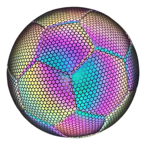 Pu,balón De Fútbol Reflectante,size 5,fútbol Holográfico