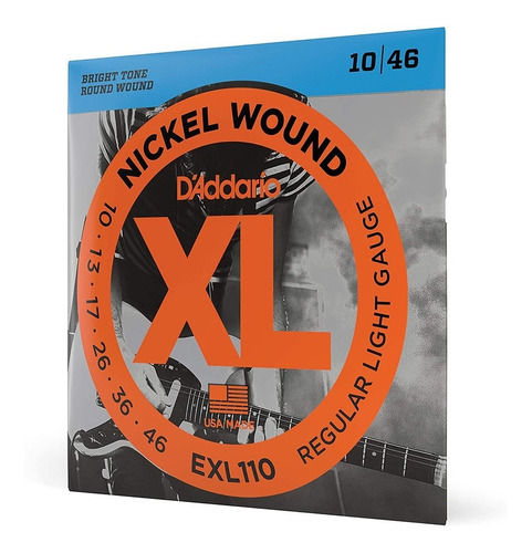Juego Cuerdas Guitarra Daddario Nickel Wound Exl110