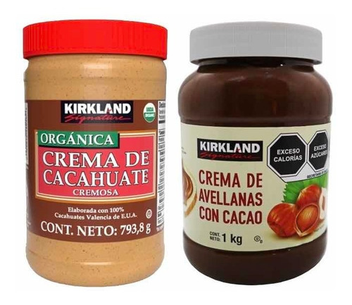Crema De Avellanas + Crema De Cacahuate Kirkland S Duo Pack