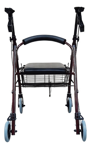 Andadera Rollator Vino 2 En 1, Silla Y Andadera De Aluminio