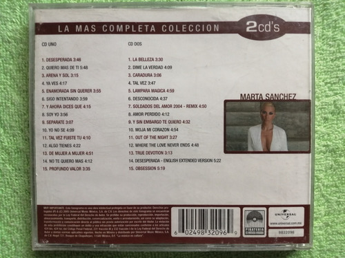 Eam Cd Doble Marta Sanchez La Mas Completa Coleccion + Remix