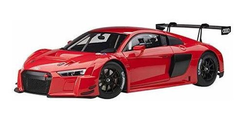 Modelo Audi R8 Fia Gt Gt3 Rojo Con Ruedas Negras 1/18