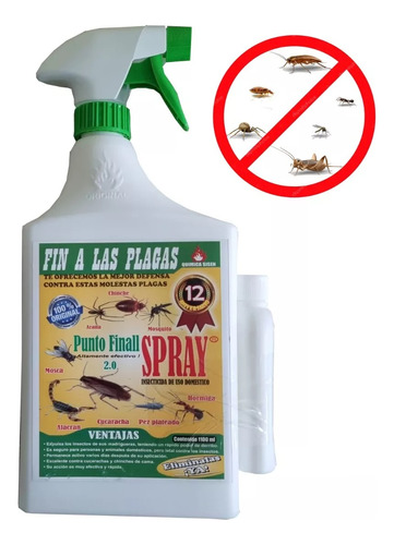 Insecticida Punto Final Spray Original 1 Lt