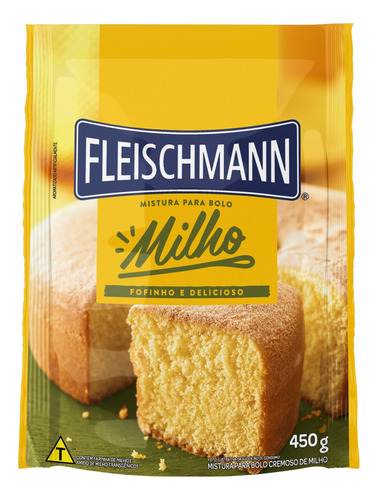 Mistura para bolo Fleischmann milho cremoso 450 g 