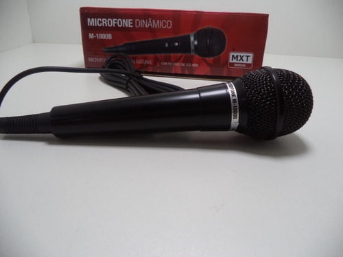 Imagem 5 de 6 de Microfone Dinâmico Vocal Karaoke Mxt M1800b Cabo 3 Metros