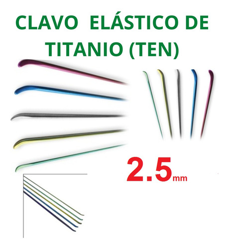 Clavo Elastico De Titanio Ten 2.5mm