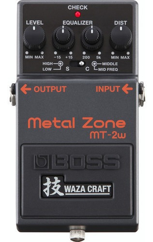 Boss Mt-2w Pedal De Efectos Distortion Waza Metal Zone