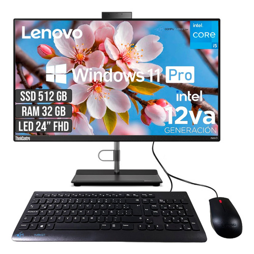 Todo En Uno Lenovo Thincentre C I5 12450h Ssd 512gb Ram 32gb