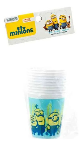 Paquete De 10 Vasos  De Cumpleaños De Minions