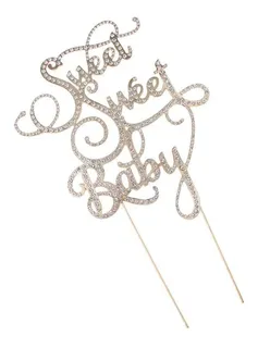 Dulce Bebé Diamabte De Imitación Cake Topper Baby Shower