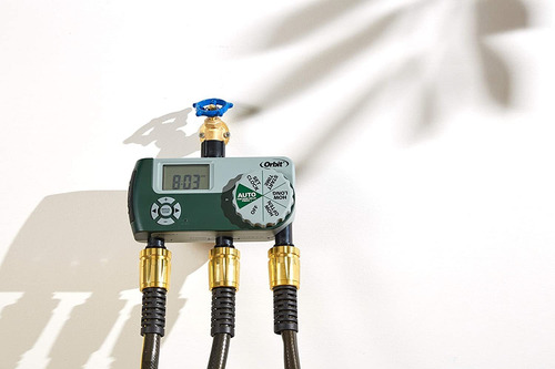 Temporizador De Riego Orbit 56082, 3 Salidas Para Mangueras